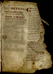 La Cité de Dieu - manuscrit du 9eme s. - © Arkhénûm - BML
