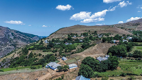 Nécropole de Monidigah, vallée du Lenkoran, province de Lérid © mission archéologique du Lenkoran