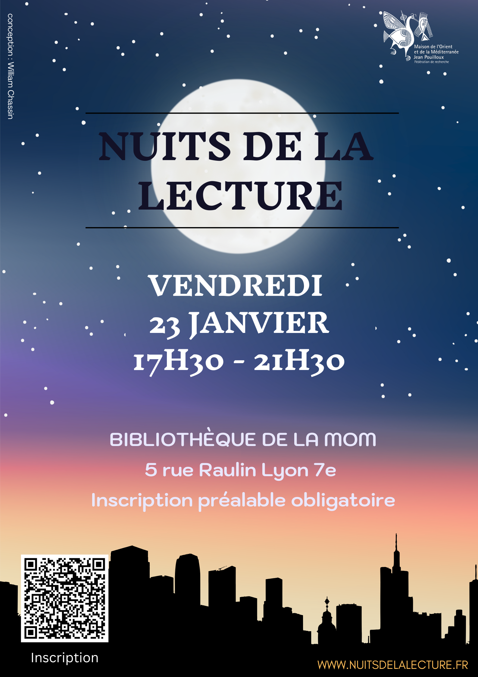 Flyer Nuit de la Lecture 2026-Bibliothèque de la MOM