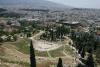 Vu du théâtre de Dionysos depuis l’acropole d’Athènes © Pascale Brillet-Dubois