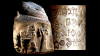 Inscriptions en élamite linéaire ; à gauche, texte du roi Puzur-Sushinak (22ème siècle av. J.-C.), Suse, Musée du Louvre ; à droite, texte du roi Pala-ishan (vers 1900 av. J.-C.), collection Mahboubian.D
