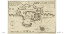 Michelot, Henri (1655-17..). Cartographe. Plan de la ville et port de Civita-Vechia / par les S[ieu]rs Michelot et Bremond ; gravé par P. Starck-man. 1727. source BnF Gallica