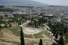 Vu du théâtre de Dionysos depuis l’acropole d’Athènes © Pascale Brillet-Dubois Vu du théâtre de Dionysos depuis l’acropole d’Athènes © Pascale Brillet-Dubois