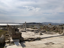 Oikos des Naxiens, Délos, VIe s. av. n. è. (EFA / Mission CEP Délos, cliché St. Lamouille)