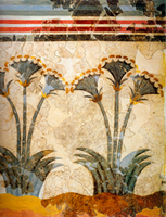 fresque d’Akrotiri, Grèce fresque d’Akrotiri, Grèce