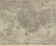 Carte de la Méditerranée orientale, 1570 © BnF, département Cartes et plans, GE B-1683