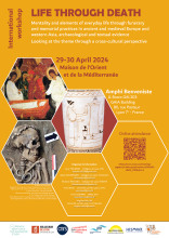 Affiche colloque international - La vie à travers la mort Affiche colloque international - La vie à travers la mort